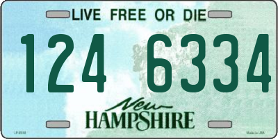 NH license plate 1246334