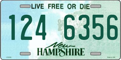 NH license plate 1246356