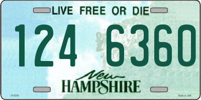 NH license plate 1246360