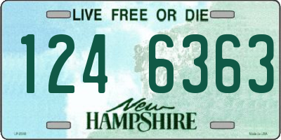 NH license plate 1246363
