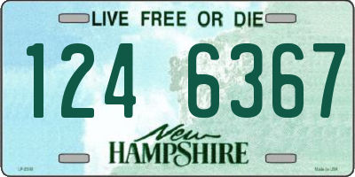 NH license plate 1246367