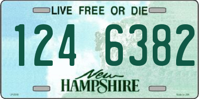 NH license plate 1246382