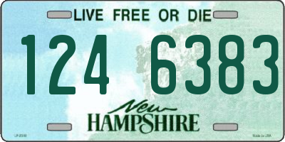 NH license plate 1246383