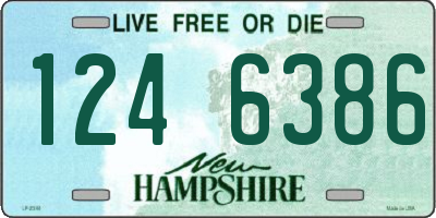 NH license plate 1246386