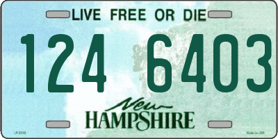NH license plate 1246403