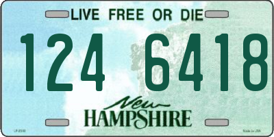 NH license plate 1246418