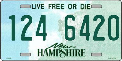 NH license plate 1246420