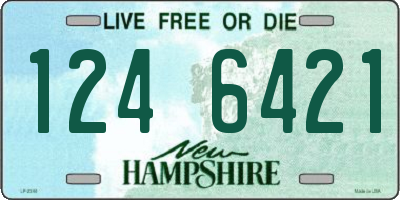 NH license plate 1246421