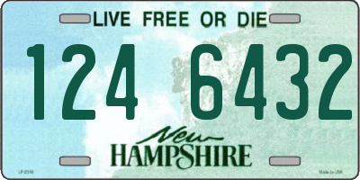 NH license plate 1246432