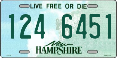 NH license plate 1246451