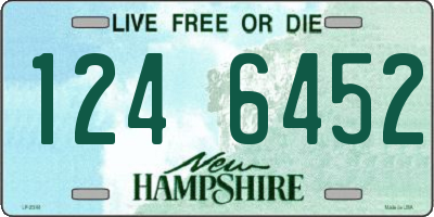 NH license plate 1246452