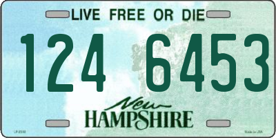 NH license plate 1246453