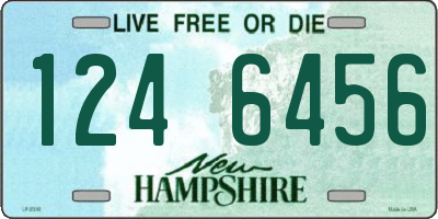 NH license plate 1246456