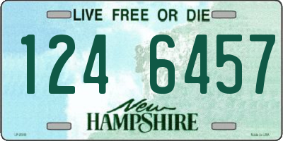 NH license plate 1246457