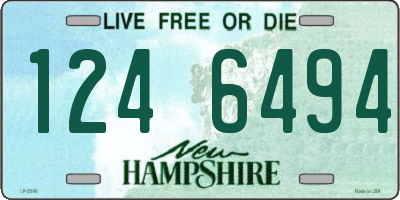 NH license plate 1246494