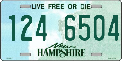 NH license plate 1246504
