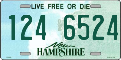 NH license plate 1246524