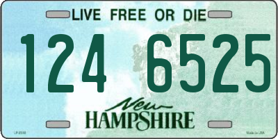 NH license plate 1246525