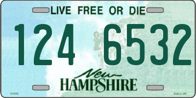NH license plate 1246532