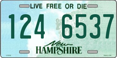 NH license plate 1246537