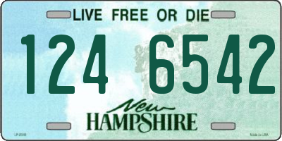 NH license plate 1246542