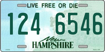 NH license plate 1246546