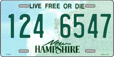 NH license plate 1246547