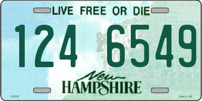 NH license plate 1246549