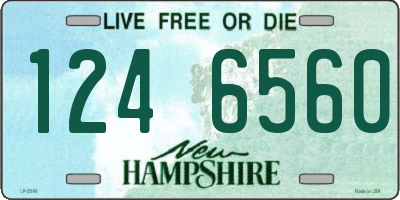 NH license plate 1246560