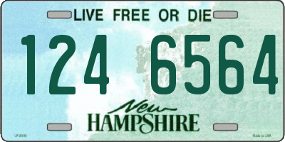 NH license plate 1246564