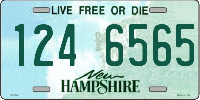 NH license plate 1246565