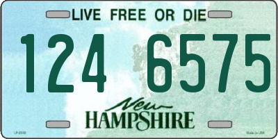 NH license plate 1246575
