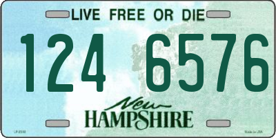 NH license plate 1246576