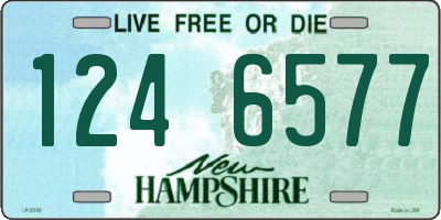 NH license plate 1246577