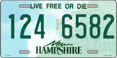 NH license plate 1246582