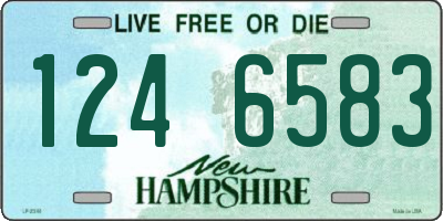 NH license plate 1246583