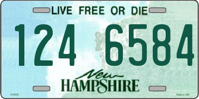 NH license plate 1246584