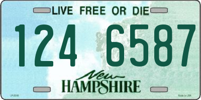 NH license plate 1246587