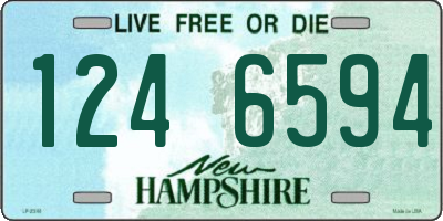 NH license plate 1246594