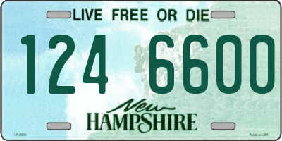 NH license plate 1246600