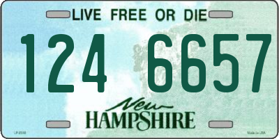 NH license plate 1246657