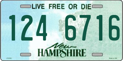 NH license plate 1246716