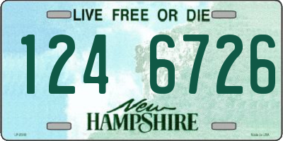 NH license plate 1246726