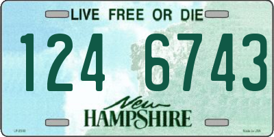 NH license plate 1246743