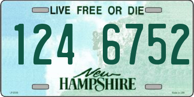 NH license plate 1246752