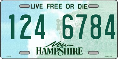 NH license plate 1246784