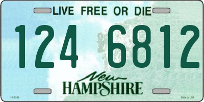 NH license plate 1246812