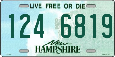 NH license plate 1246819