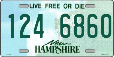 NH license plate 1246860
