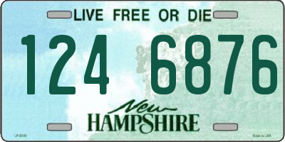 NH license plate 1246876